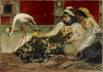  orientalist - Der rosa Flamingo Jean Joseph Benjamin Constant Orientalist